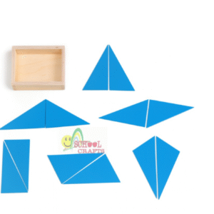 Blue Constructive Triangles MK031