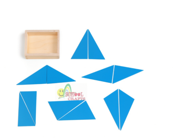 Blue Constructive Triangles MK031