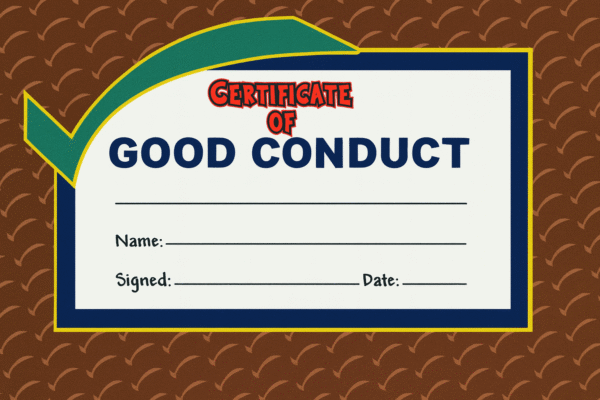 Good Conduct Award A001