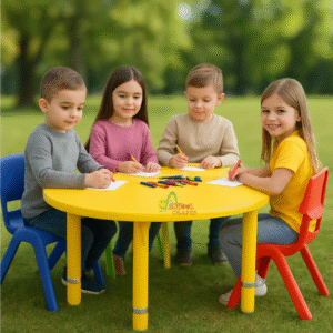 Montessori Round Table Adjustable Legs(Available on Demand)